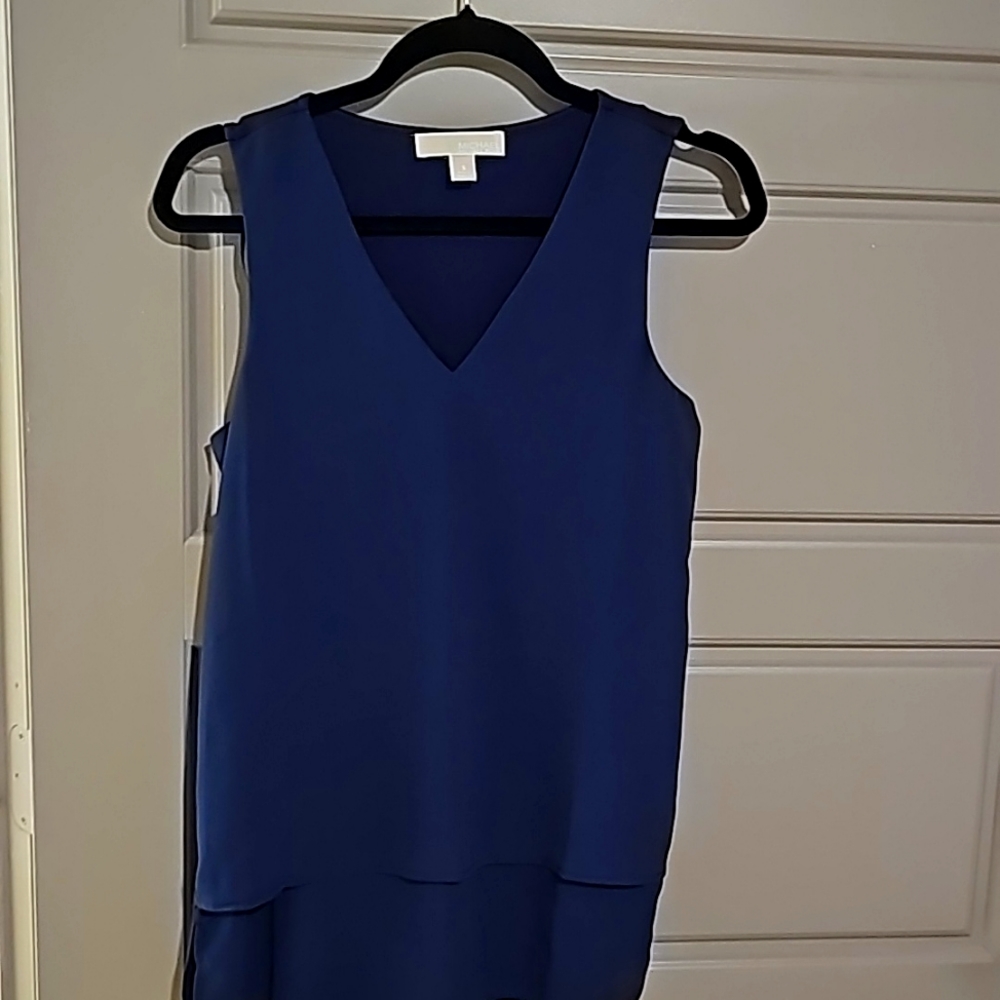 Michael Kors Navy Dress Top NWOT